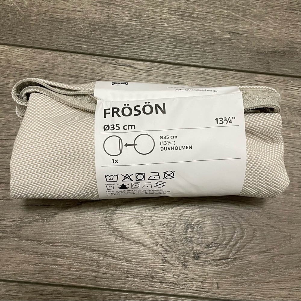 IKEA FROSON Cover ONLY For Chair Cushion, Outdoor Beige 35 cm, 13 3/4" Brand NEW